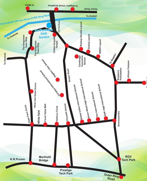  oak garden layout Location Plan