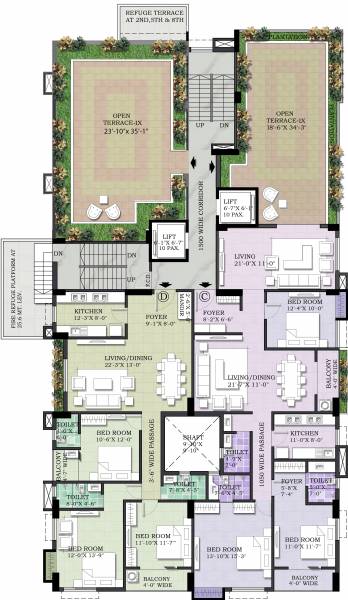  sumukh Sumukh Cluster Plan For 9th Floor