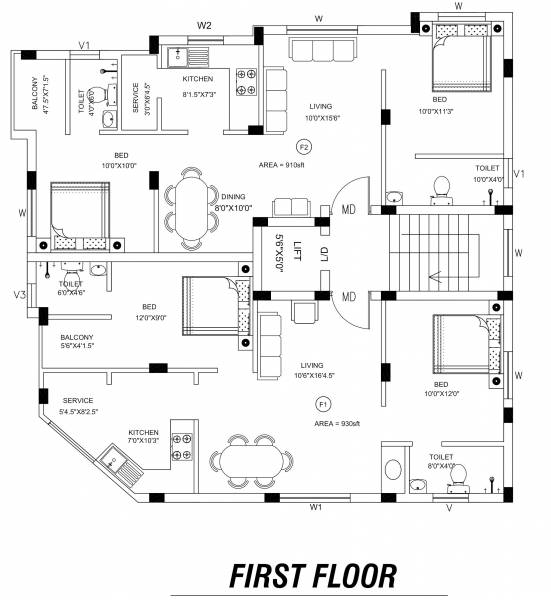 grace Grace Cluster Plan for 1st Floor