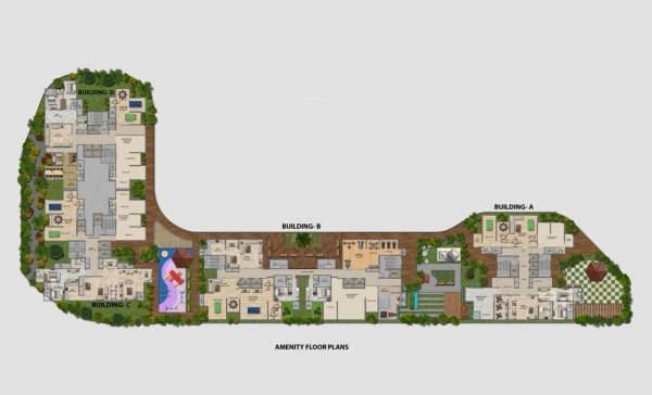  shreeji-divine Block A Cluster Plan for ground Floor