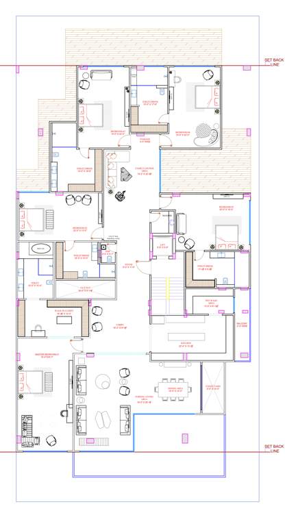  dlf phase 1 ultra luxury floors DLF Phase 1 Ultra Luxury Floors Cluster Plan For Typical Floor