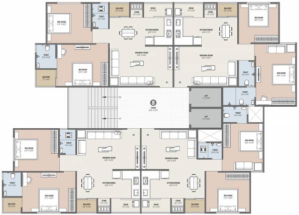  pratham-platinam B Typical Cluster Plan
