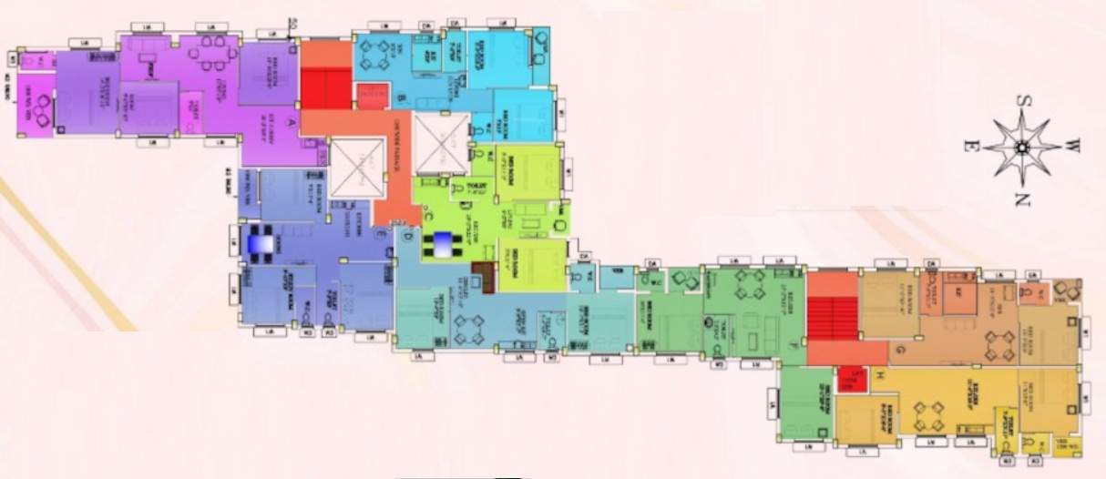  sumangal apartment Sumangal Apartment Cluster Plan from 1st to 4th Floor