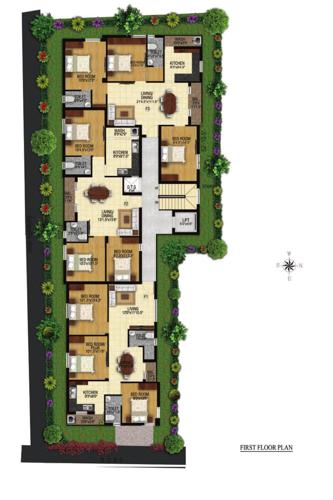  ganapathy-flats Ganapathy Flats Cluster Plan For 1st Floor