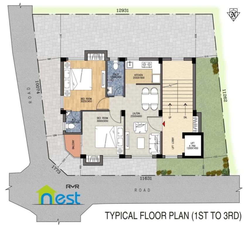  amr nest AMR Nest Cluster Plan from 1st to 3rd Floor
