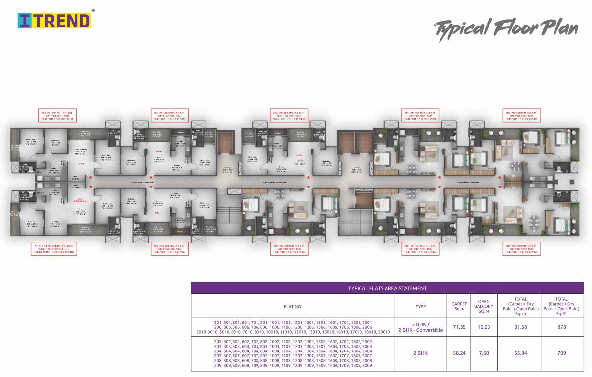 i trend city life Building A Cluster Plan For Typical Plan