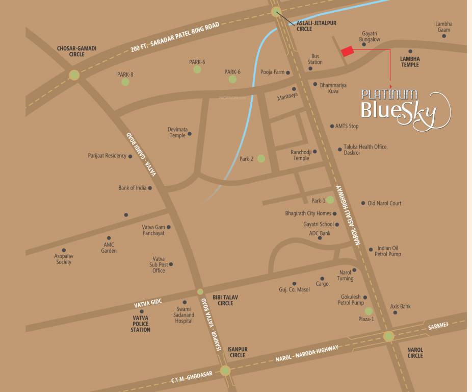  blue sky Location Plan