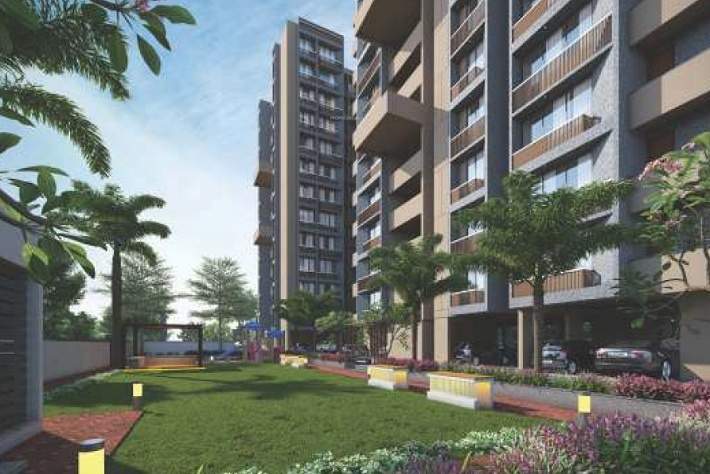  blue sky Landscape Garden and Tree Planting