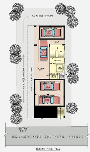  avenue Natural Avenue Cluster Plan for ground Floor
