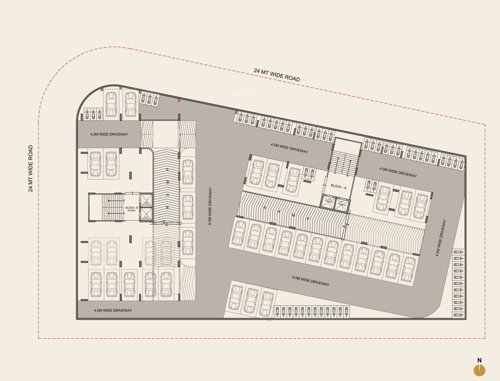  vivaan-ixora Block A And B Cluster Plan For Basement 2 Floor