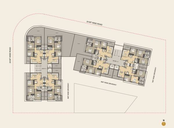  vivaan-ixora Block A Cluster Plan for 1st Floor