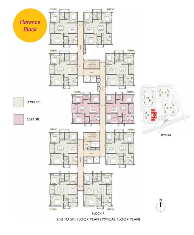  citadel phase 4 Block F Cluster Plan from 2nd to 5th Floor