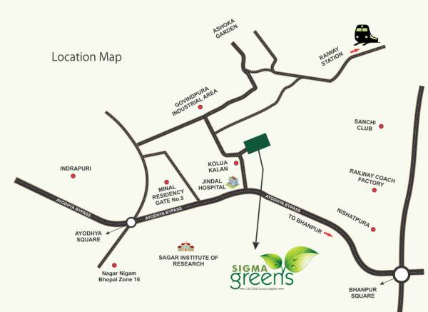  greens Location Plan