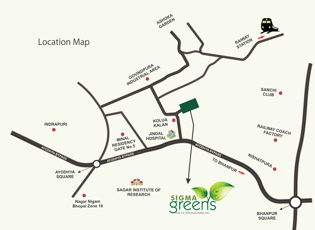  greens Location Plan