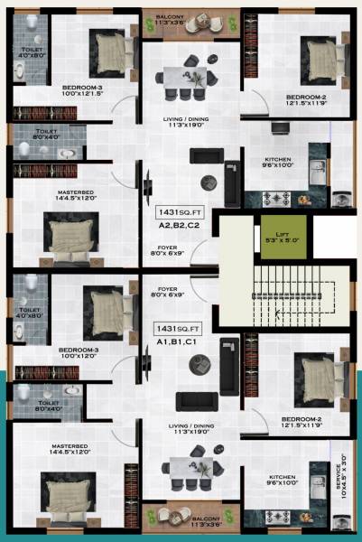  amethyst Traventure Amethyst Typical Cluster Plan