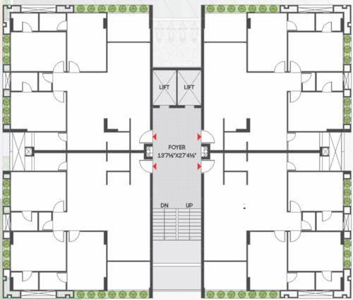  acacia-40 Acacia 40 Cluster Plan From 1st To 10th Floor