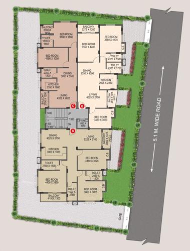  mansion Mansion Cluster Plan from 1st to 4th Floor