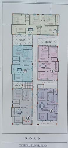  bhavya-enclave Bhavya Enclave Cluster Plan from 1st to 5th Floor