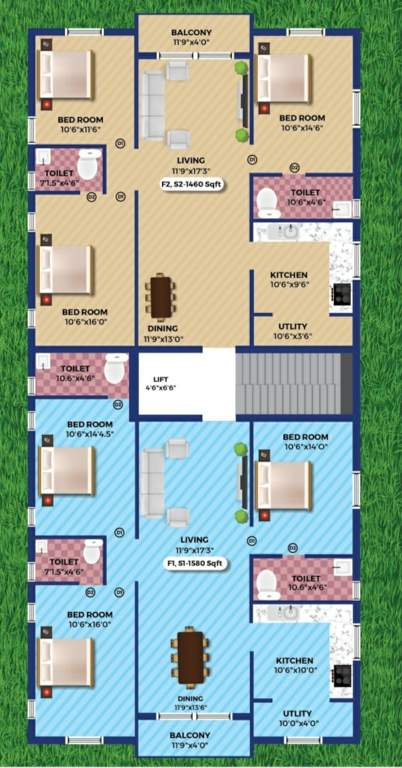  nest korattur Nest Korattur Cluster Plan For Typical Floor