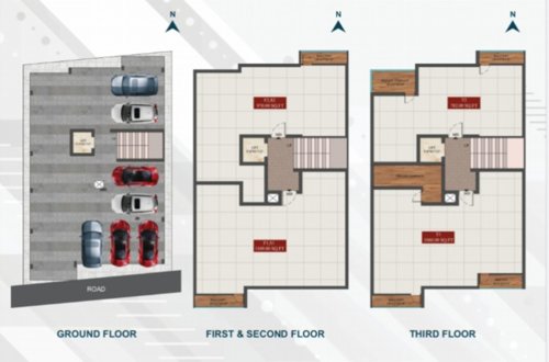  zircon Zircon Cluster Plan From Ground To 1st, 2nd, 3rd Floor
