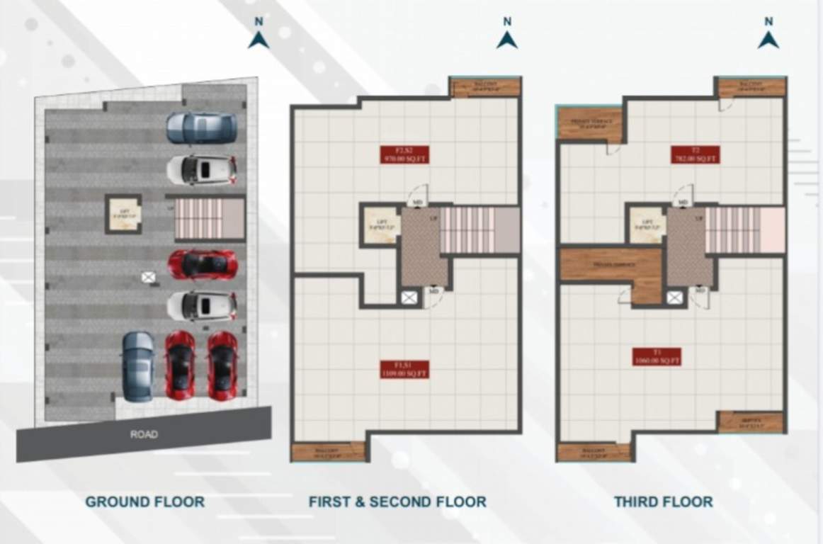 zircon Zircon Cluster Plan From Ground To 1st, 2nd, 3rd Floor