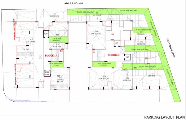  pearl-78 Block A And Block B Parking Cluster Plan