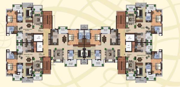 gallant-west Tower A Cluster Plan