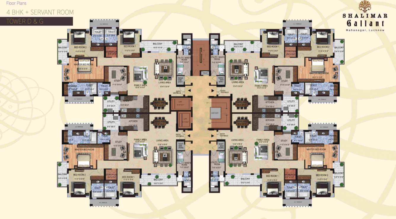  gallant west Tower B Cluster Plan