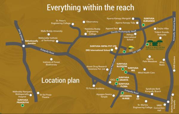  villa-palazzo Location Plan