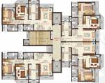  shristi-residency-phase-1 Shristi Residency Wing A Cluster Plan