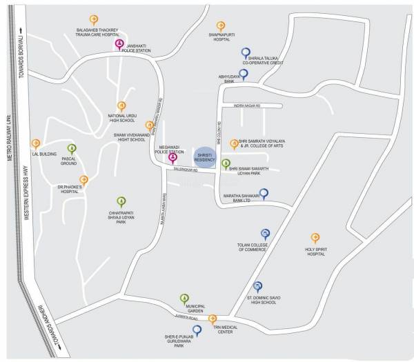  shristi-residency-phase-1 Location Plan