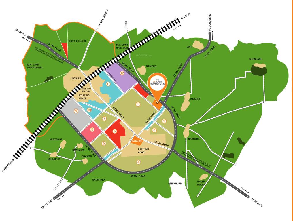 homes pataudi one Location Plan