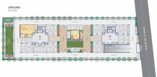  divya-heights Block A, B Ground Cluster Plan