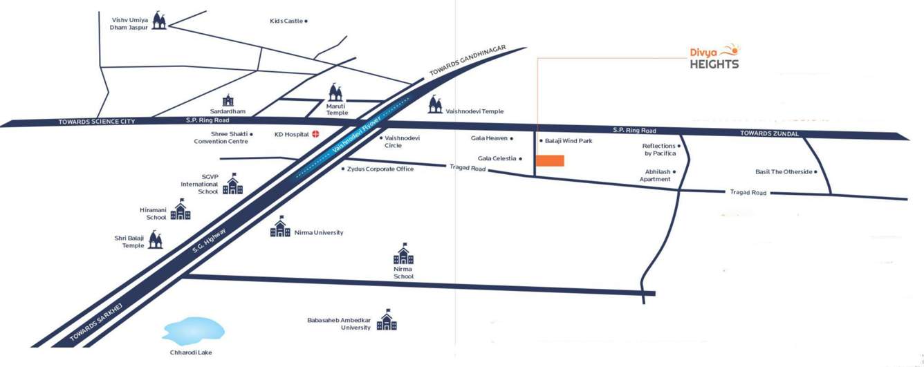  divya heights Location Plan