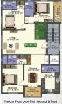 Mithra Flats Cluster Plan from 1st to 3rd Floor  mithra-flats Mithra Flats Cluster Plan from 1st to 3rd Floor