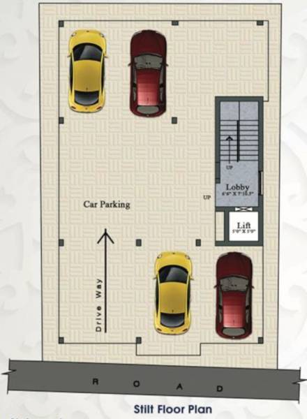  mithra-flats Mithra Flats Stilt  Cluster Plan