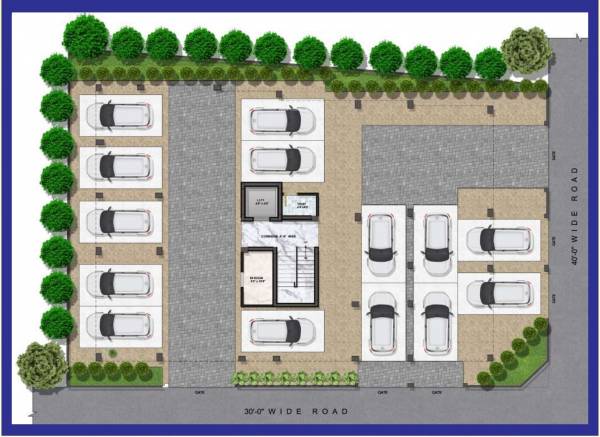  central-park Obel Central Park Cluster Plan For Ground Floor