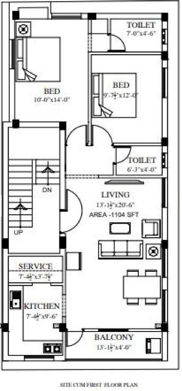  homes Nabin Homes Cluster Plan for 1st Floor