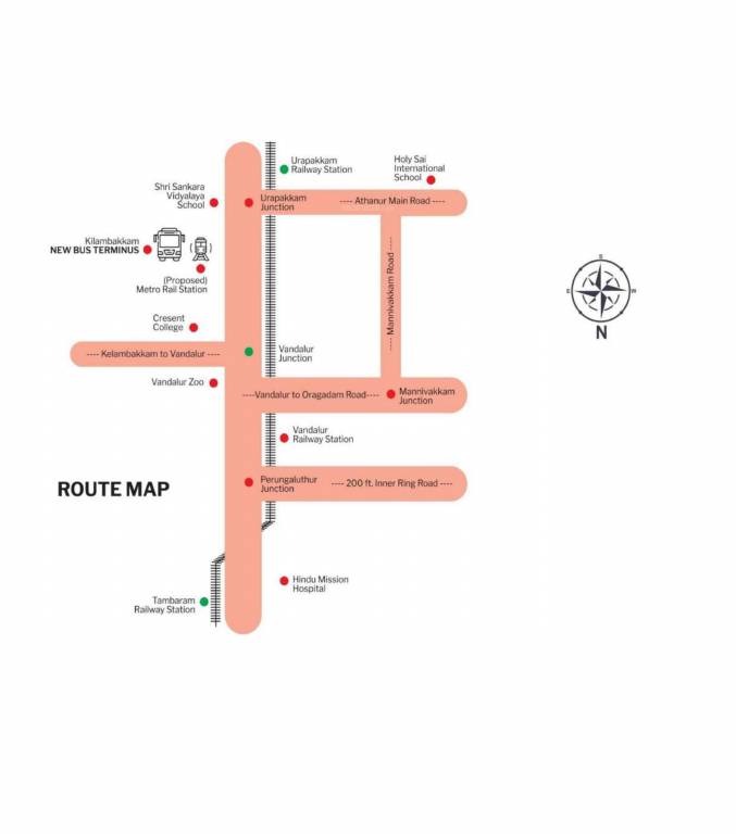  ncr villa plots Location Plan