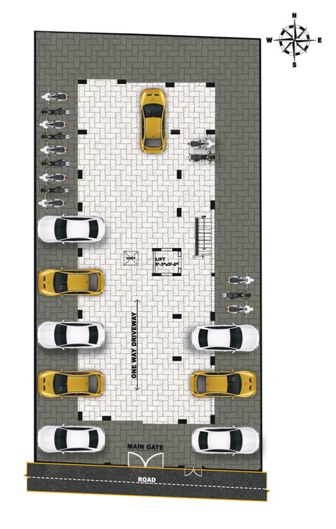  temple tower Nithya Flats Cluster Plan