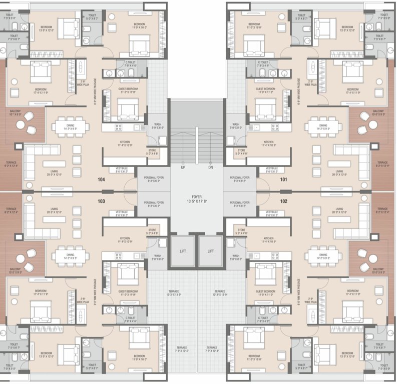  atmos by solaire Block A Cluster Plan For 1st Floor