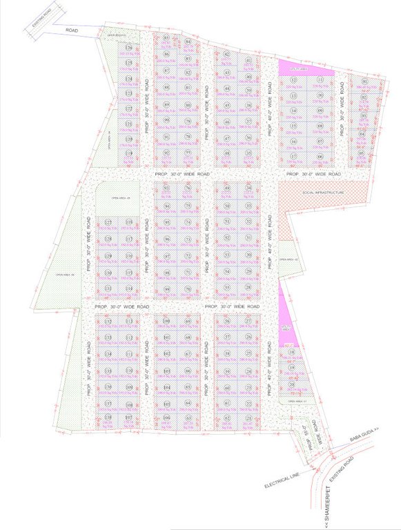  sunrays villas Layout Plan