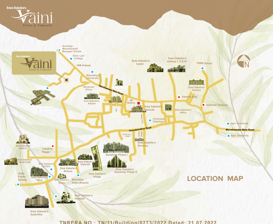 vaini Location Plan