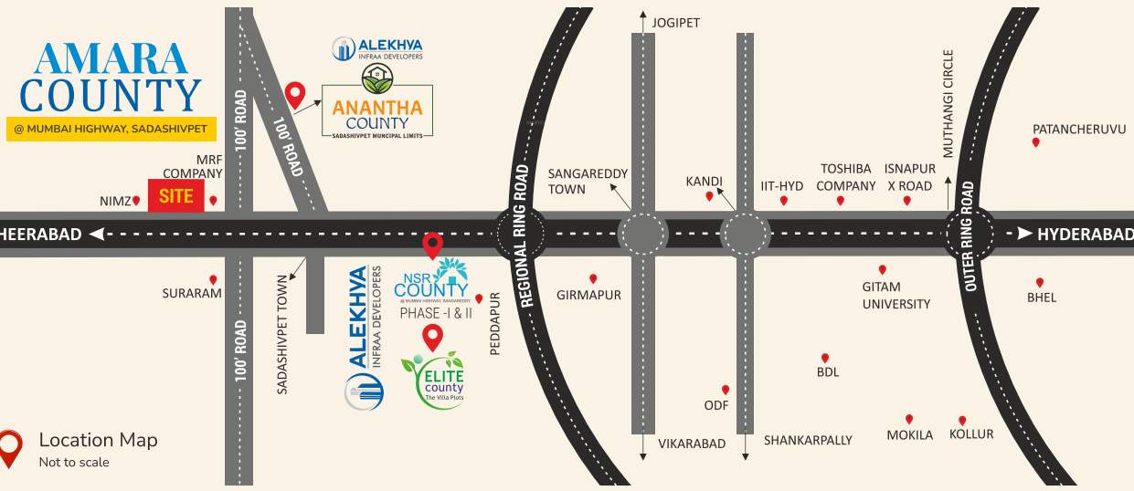  amara county Location Plan