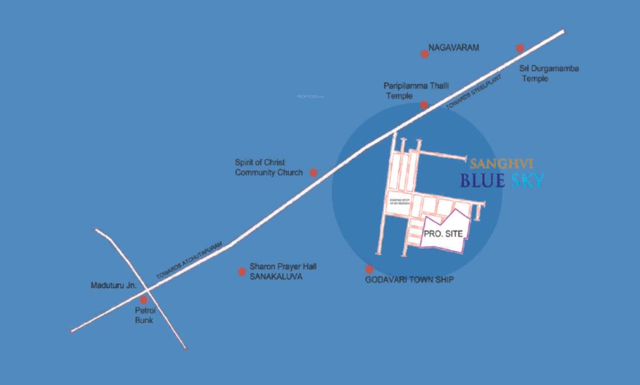  sanghvi blue sky Location Plan
