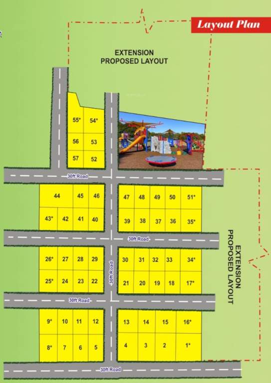  green avenue Layout Plan
