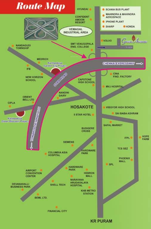  green avenue Location Plan