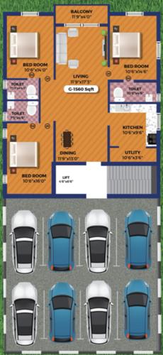  srimivaans-nest Srimivaans Nest Ground Cluster Plan