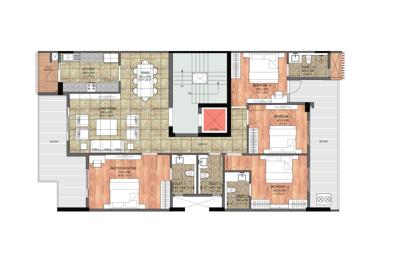 royale-residences Royale Residences Cluster Plan from 1st to 4th Floor