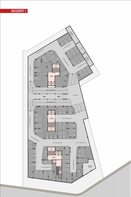  opulence Block A, B & C Cluster Plan For 1st Basement 